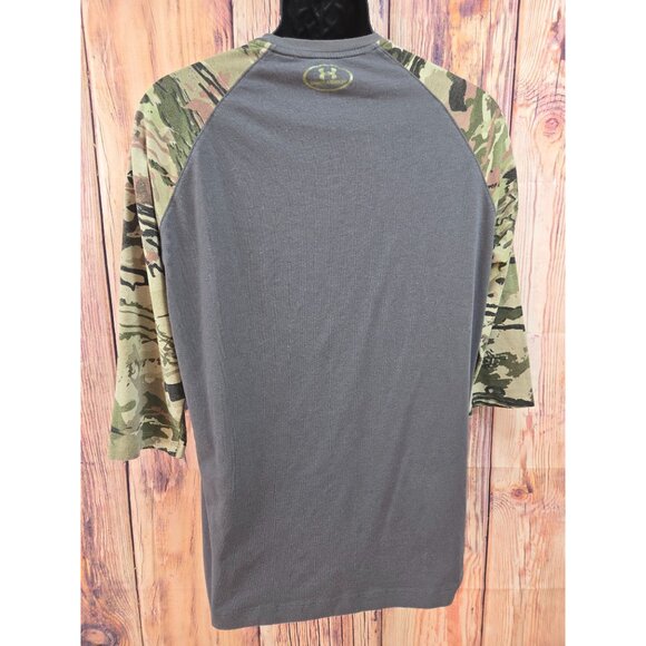 Under Armour Mens Loose Fit HeatGear Camo Sleeve Shirt Medium - Picture 2 of 7